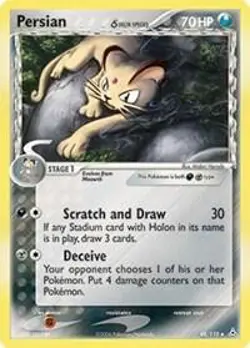 Persian (Delta Species) 48/110 Holon Phantoms Pokemon Card NM - Image 1