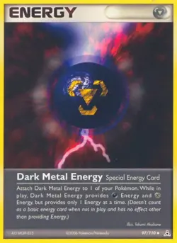 Dark Metal Energy 97/110 Holon Phantoms Pokemon Card NM - Image 1