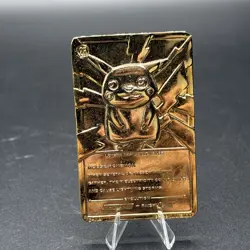 PIKACHU Pokemon 23K Gold Plated Trading Card 1999 Burger King Limited Edition - Image 5