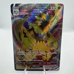 Pokemon TCG Zeraora VMAX Holo Ultra Rare Card Crown Zenith 054/159 NM Condition - Image 1