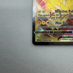 Pokemon TCG Zeraora VMAX Holo Ultra Rare Card Crown Zenith 054/159 NM Condition - Image 4