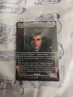 Sealed Zack Fair Magic the Gathering MTG Promo Card (FF7 Rebirth Switch 2 Bonus) - Image 1
