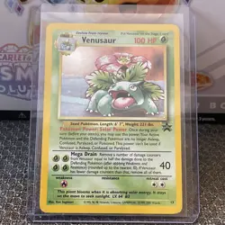 2000 Pokemon VENUSAUR Holo BLACK STAR PROMO Set Card #13 RARE Nintendo WOTC NM - Image 2