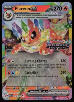 Flareon ex - (Prismatic Evolutions Stamp) Promo Miscellaneous Cards & Products 0 - Image 1