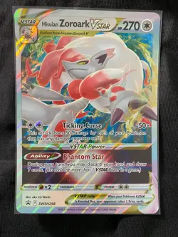 Hisuian ZOROARK VSTAR SWSH298 Promo Pokemon Card Near Mint JUMBO Oversized - Image 1