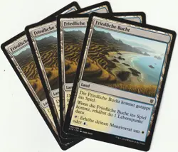 ✪ 4 MAGIC The Gathering FRIEDLICHE BUCHT Nonbasic Land PLAYSET KTK/DE NM/EX - Image 1