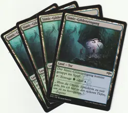 ✪ 4 MAGIC The Gathering SIMIC GILDENEINGANG Nonbasic Land PLAYSET RNA/DE NM/EX - Image 1