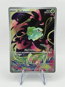 Pokemon TCG: Mega Evolution Bulbasaur 133/132 Illustration Rare - Image 1
