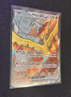 Pokemon TCG Team Rockets Moltres EX 208/182 Destined Rivals - Image 1