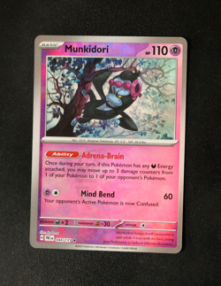 Pokemon Card - Munkidori 044/131 Master Ball Reverse Prismatic Evolutions - NM ⭐ - Image 1