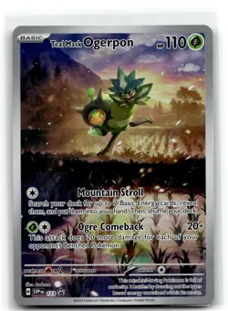 Teal Mask Ogerpon 123 Holo Promo Scarlet & Violet Promo Pokemon NM b6 - Image 1