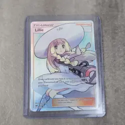 Pokemon Lillie 147/149 Sun & Moon Base Set Full Art Trainer - NM - Image 3