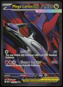 Mega Latias ex 163/132 NM Mega Evolution Ultra Rare Holo Pokemon - Image 1