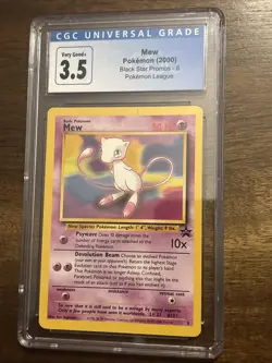Pokemon TCG Mew Black Star Promo #8 2000 WOTC Vintage. CGC 9.5 Mint+ - Image 1