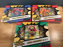 Pokemon TCG Mega Evolution Ascended Heroes Mega ex Box (Set of 3) - Image 1