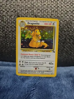 Pokemon 1999 Fossil Dragonite Unlimited Holo Rare #4/62 - Image 1