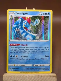 MP Pokemon Feraligatr 057/264 Swsh08: Fusion Strike Holo - Image 1