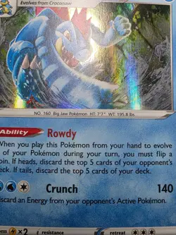 MP Pokemon Feraligatr 057/264 Swsh08: Fusion Strike Holo - Image 4