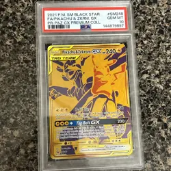 Pokemon Pikachu & Zekrom GX SM248 Promo Holo TAG TEAM 2021 PSA 10 - Image 1