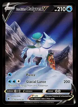 Ice Rider Calyrex V TG14/TG30 Holo Astral Radiance Trainer Gallery Pokemon Card - Image 1