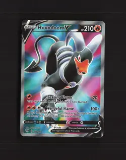 Houndoom V 178/189 Darkness Ablaze Full Art Ultra Rare Holo Pokemon Card DMG - Image 1