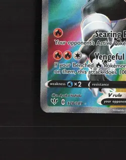 Houndoom V 178/189 Darkness Ablaze Full Art Ultra Rare Holo Pokemon Card DMG - Image 5