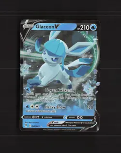 Glaceon V 040/203 Evolving Skies Ultra Rare Holo Pokemon Card NM - Image 1
