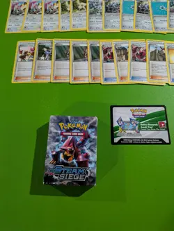 Pokemon TCG Steam Siege Gears Of Fire Deck Box + Fire / Steel 60+ Card - Image 2