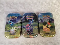 Lot of 3 ~ Pokemon TCG Mega Evolution Ascended Heroes Mini Tins Cards Packs - Image 1
