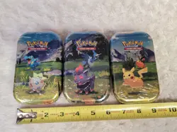 Lot of 3 ~ Pokemon TCG Mega Evolution Ascended Heroes Mini Tins Cards Packs - Image 5