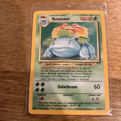 Holo Vintage Lot Dark Blastoise and Venusaur Pokemon Cards - Image 4