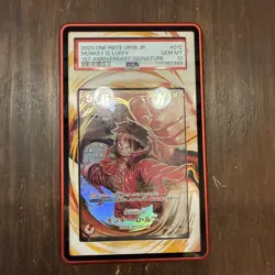 PSA 10 Luffy ST01-012 OP-05 Eiichiro Oda Signature ONE PIECE Card Japanese 2023 - Image 1