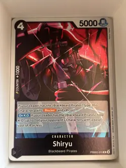 PRB02-015 Shiryu English R One Piece TCG Card Game - Image 1