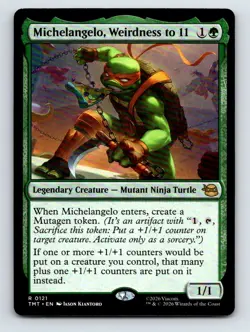 Michelangelo, Weirdness to 11 R Teenage Mutant Ninja Turtles 121 NM - Image 1