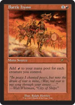 NM MTG FOIL BATTLE HYMN SECRET LAIR TWO SCOOPS BACK IN MY DAY CHAOS VAULT - Image 1