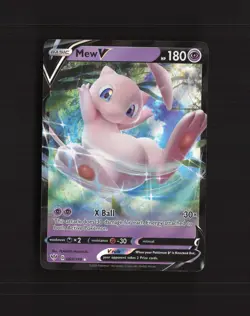 Mew V 069/189 Darkness Ablaze Ultra Rare Holo Pokemon Card LP - Image 1