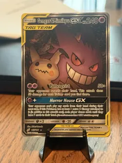 Pokemon TCG Gengar & Mimikyu GX Full Art 165/181 Team Up Ultra Rare Holo English - Image 1