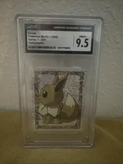 Eevee Pokemon Merlin 1998 Series 1 - S21 Holographic CGC 9.5 MINT+ *VINTAGE* - Image 1