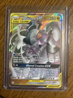 Pokemon Arceus & Dialga & Palkia GX Ultra Rare Holo 156/236 Cosmic Eclipse - Image 1