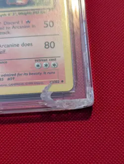 Pokemon Arcanine 23/102 1999 Base Set Ace 9 (Damaged Slab) - Image 3