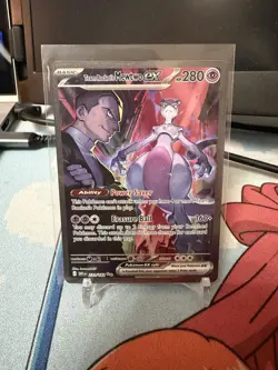 Pokemon Team Rocket's Mewtwo EX Full Art Holo 231/182 Destined Rivals SIR - Image 1