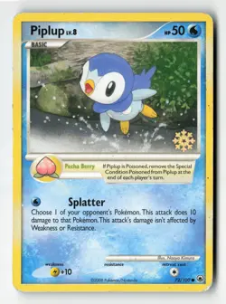 Piplup 72/100 Snowflake Stamp Countdown Calendar Pokemon - Image 1