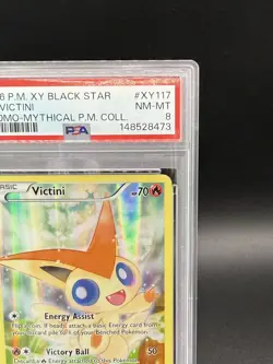 2016 Pokemon XY Victini XY117 Mythical Premium Collection Promo PSA 8 - Image 2