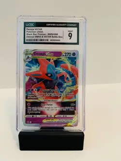 CGC 9 MINT POKEMON 2022 Deoxys VSTAR BLACK STAR PROMO - Image 1