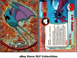 1999 Pokemon, Topps Chrome, #41 Zubat, Sparkle Chrome Foil - Image 1