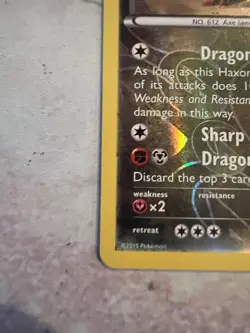 Haxorus 111/162 XY Breakthrough Reverse Holo Pokemon TCG NM/LP - Image 5