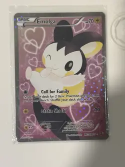 Pokemon TCG Emolga Full Art Holo RC23/RC25 Legendary Treasures RC 2013 EN 70HP - Image 1