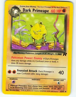 Dark Primeape - 43/82 Team Rocket - Pokemon TCG - 2000 - Image 1