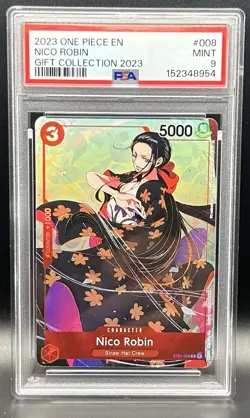 One Piece Nico Robin Gift Collection 2023 ST01-008 Foil Eng PSA 9 - Image 1