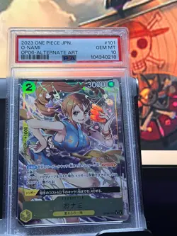 2024 One Piece TCG Wings Of The Captain. OP06-101 O- Nami Alt Art PSA 10 Gem - Image 2
